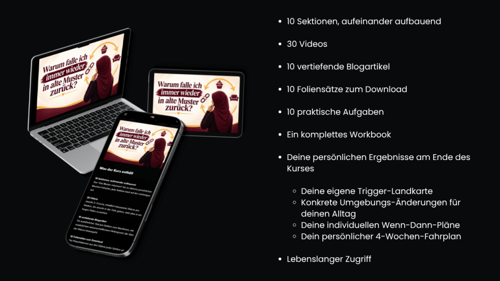 Kurs Alte Muster durchbrechen von Muslima Fit und Susann Uckan